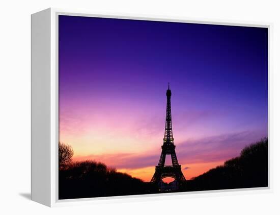 Eiffel Tower at Dusk, Paris, France-Peter Adams-Framed Premier Image Canvas