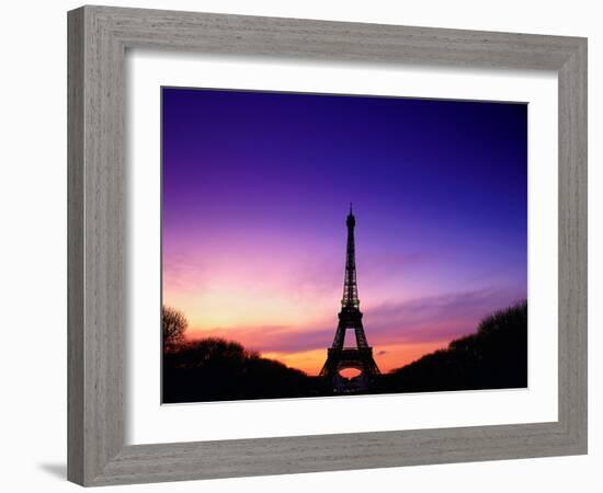 Eiffel Tower at Dusk, Paris, France-Peter Adams-Framed Photographic Print