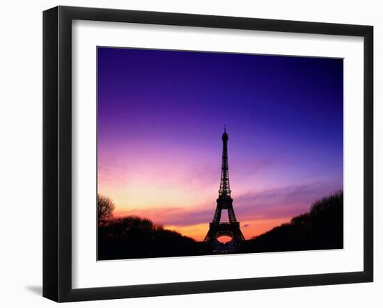 Eiffel Tower at Dusk, Paris, France-Peter Adams-Framed Photographic Print