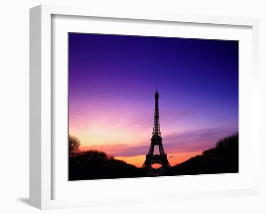 Eiffel Tower at Dusk, Paris, France-Peter Adams-Framed Photographic Print