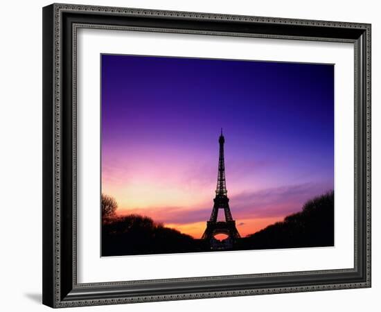 Eiffel Tower at Dusk, Paris, France-Peter Adams-Framed Photographic Print