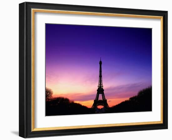 Eiffel Tower at Dusk, Paris, France-Peter Adams-Framed Photographic Print