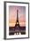 Eiffel Tower at Sunrise, Paris, Ile De France, France, Europe-Markus Lange-Framed Photographic Print