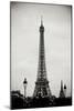 Eiffel Tower BW II-Erin Berzel-Mounted Photographic Print