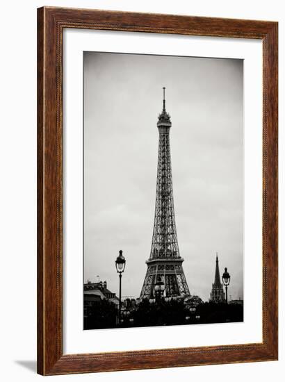 Eiffel Tower BW II-Erin Berzel-Framed Photographic Print