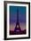 Eiffel Tower by Night-Cora Niele-Framed Giclee Print