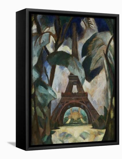 Eiffel Tower, C.1909 (Oil on Canvas)-Robert Delaunay-Framed Premier Image Canvas