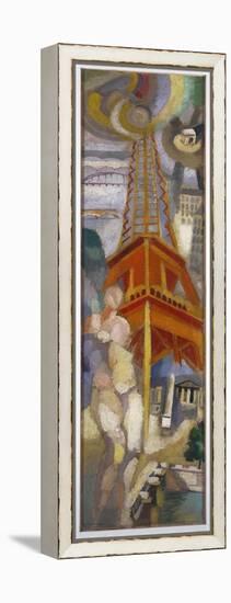 Eiffel Tower, C.1925 (Oil on Canvas)-Robert Delaunay-Framed Premier Image Canvas