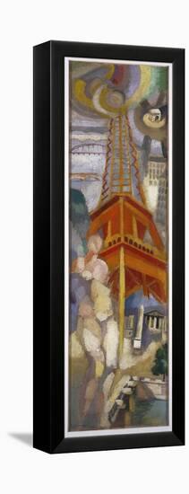 Eiffel Tower, C.1925 (Oil on Canvas)-Robert Delaunay-Framed Premier Image Canvas