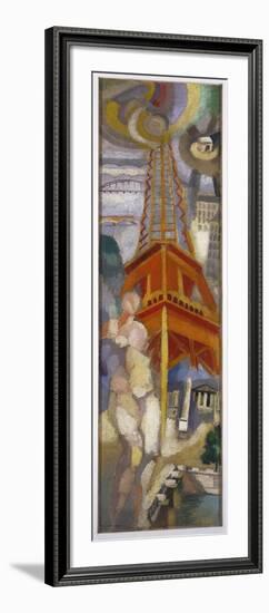 Eiffel Tower, C.1925 (Oil on Canvas)-Robert Delaunay-Framed Giclee Print