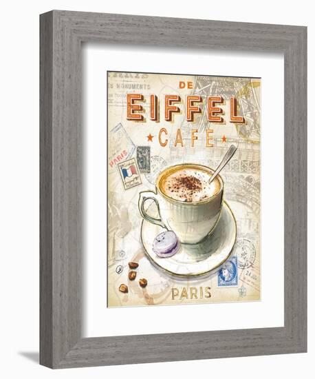 Eiffel Tower Café-Chad Barrett-Framed Premium Giclee Print