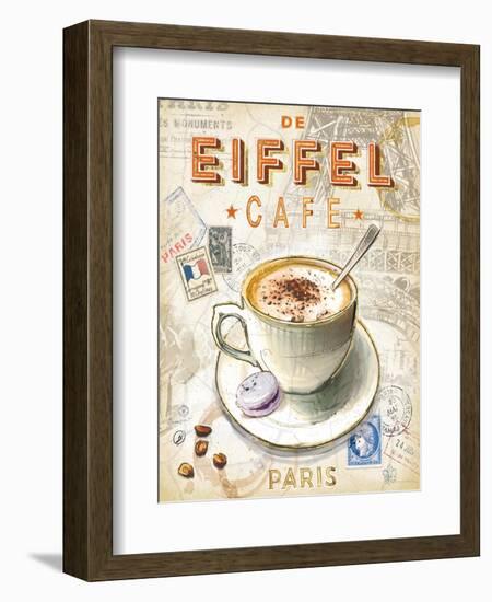 Eiffel Tower Café-Chad Barrett-Framed Premium Giclee Print