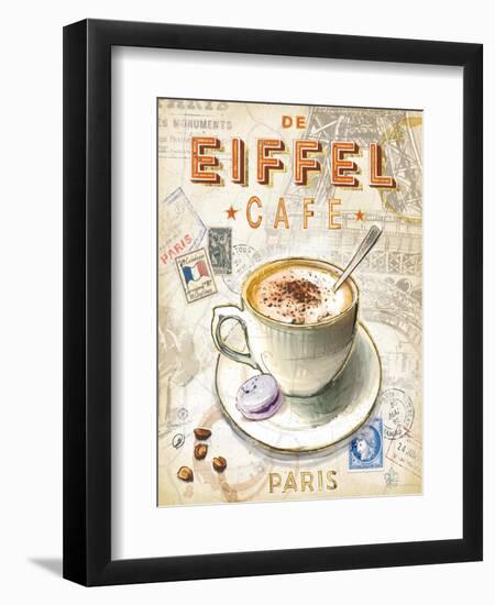 Eiffel Tower Café-Chad Barrett-Framed Premium Giclee Print