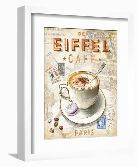 Eiffel Tower Café-Chad Barrett-Framed Premium Giclee Print