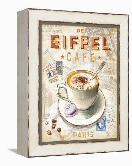 Eiffel Tower Café-Chad Barrett-Framed Stretched Canvas