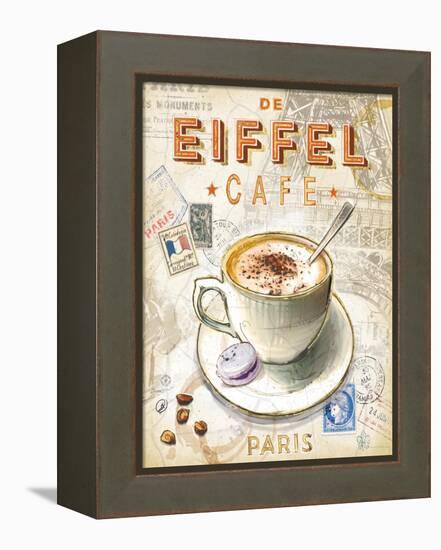 Eiffel Tower Café-Chad Barrett-Framed Stretched Canvas