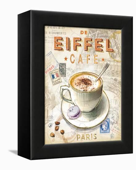Eiffel Tower Café-Chad Barrett-Framed Stretched Canvas