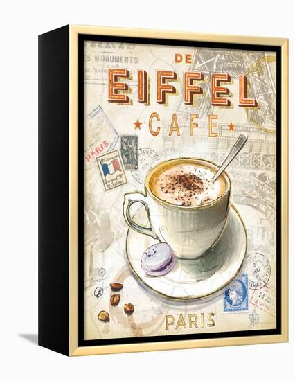 Eiffel Tower Café-Chad Barrett-Framed Stretched Canvas