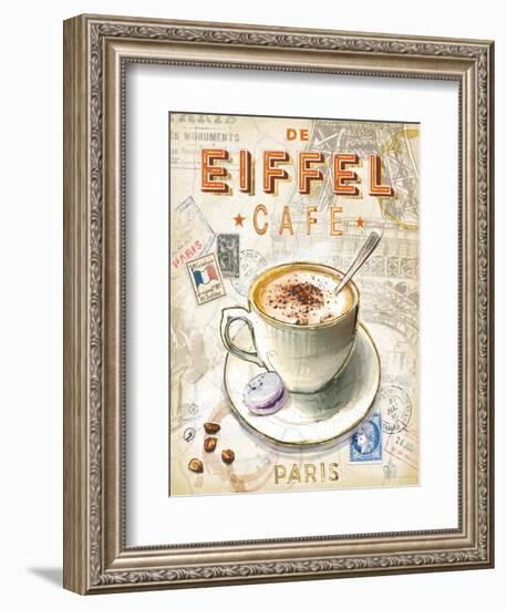 Eiffel Tower Café-Chad Barrett-Framed Art Print