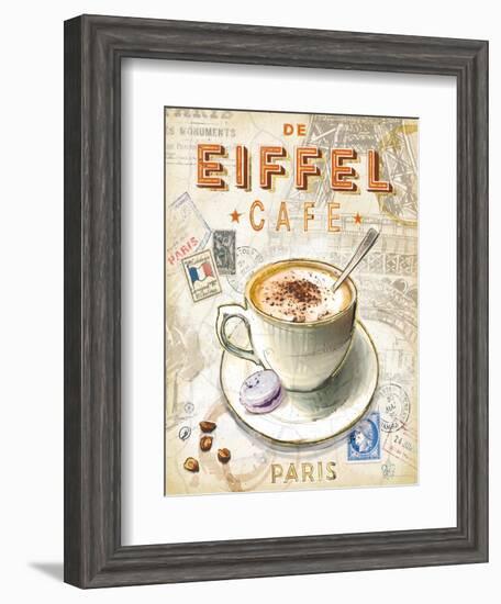 Eiffel Tower Café-Chad Barrett-Framed Art Print