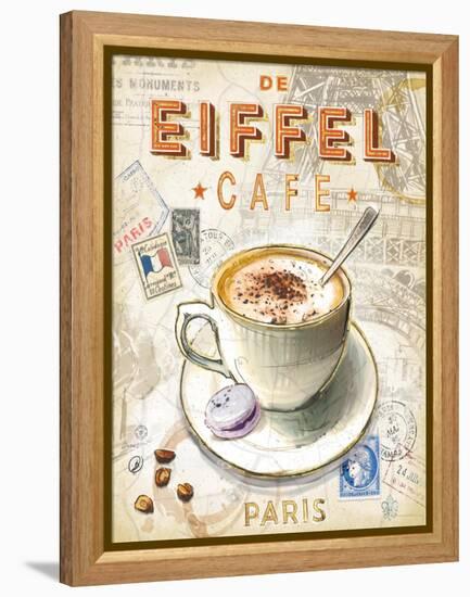 Eiffel Tower Café-Chad Barrett-Framed Stretched Canvas