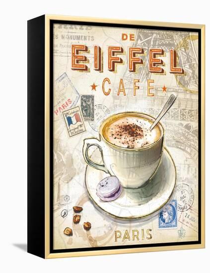 Eiffel Tower Café-Chad Barrett-Framed Stretched Canvas