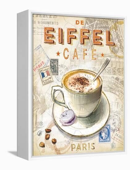 Eiffel Tower Café-Chad Barrett-Framed Stretched Canvas