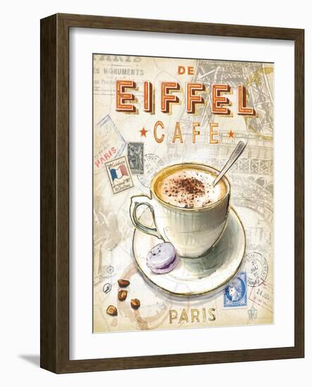 Eiffel Tower Café-Chad Barrett-Framed Art Print