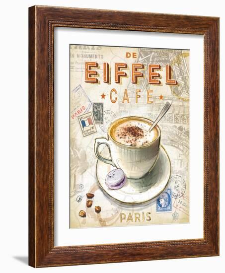 Eiffel Tower Café-Chad Barrett-Framed Art Print