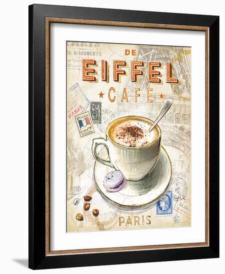 Eiffel Tower Café-Chad Barrett-Framed Art Print