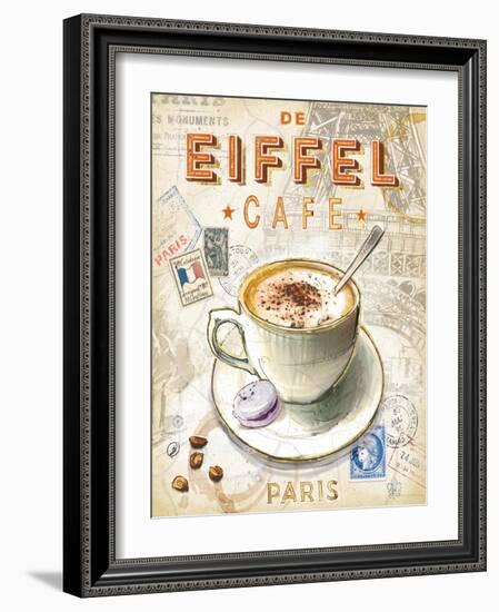 Eiffel Tower Café-Chad Barrett-Framed Art Print