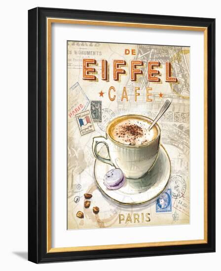 Eiffel Tower Café-Chad Barrett-Framed Art Print