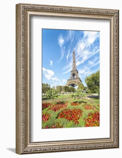 Eiffel tower colored garden-Philippe Manguin-Framed Photographic Print