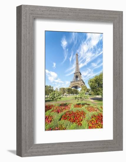 Eiffel tower colored garden-Philippe Manguin-Framed Photographic Print