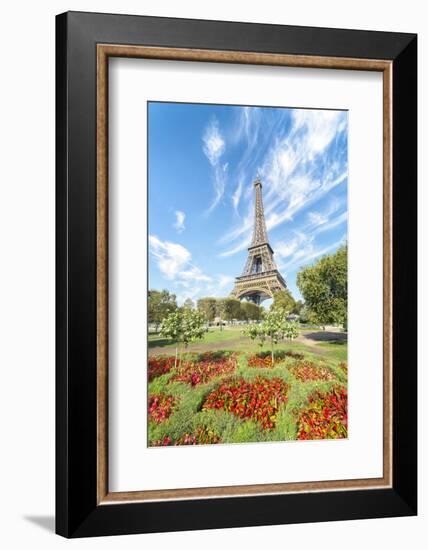 Eiffel tower colored garden-Philippe Manguin-Framed Photographic Print