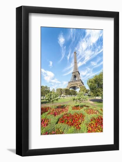 Eiffel tower colored garden-Philippe Manguin-Framed Photographic Print