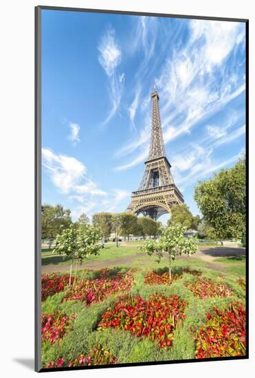 Eiffel tower colored garden-Philippe Manguin-Mounted Photographic Print