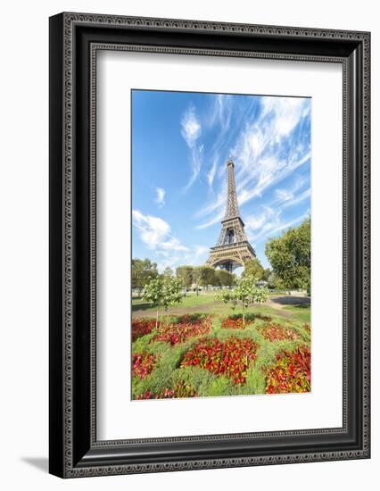 Eiffel tower colored garden-Philippe Manguin-Framed Photographic Print