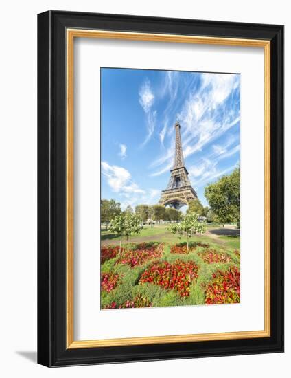 Eiffel tower colored garden-Philippe Manguin-Framed Photographic Print