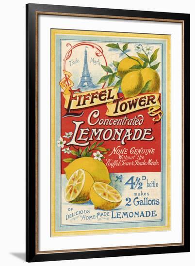 Eiffel Tower Concentrated Lemonade, 1900-The Vintage Collection-Framed Giclee Print