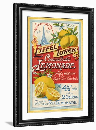 Eiffel Tower Concentrated Lemonade, 1900-The Vintage Collection-Framed Giclee Print