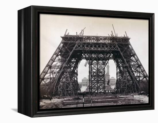 Eiffel Tower During Construction-Bettmann-Framed Premier Image Canvas