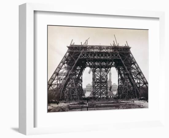 Eiffel Tower During Construction-Bettmann-Framed Photographic Print