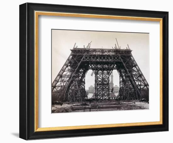 Eiffel Tower During Construction-Bettmann-Framed Photographic Print