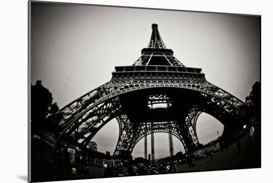 Eiffel Tower Fisheye-Erin Berzel-Mounted Photographic Print