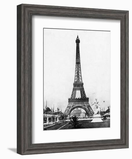 Eiffel Tower from Exhibition Grounds-null-Framed Photographic Print