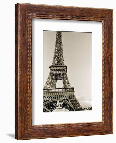 Eiffel Tower from the River Seine-Christian Peacock-Framed Art Print