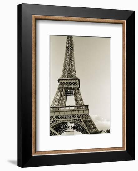 Eiffel Tower from the River Seine-Christian Peacock-Framed Art Print