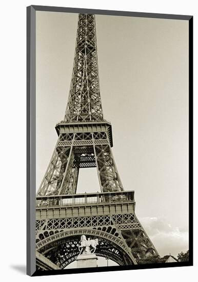 Eiffel Tower from the River Seine-Christian Peacock-Mounted Art Print