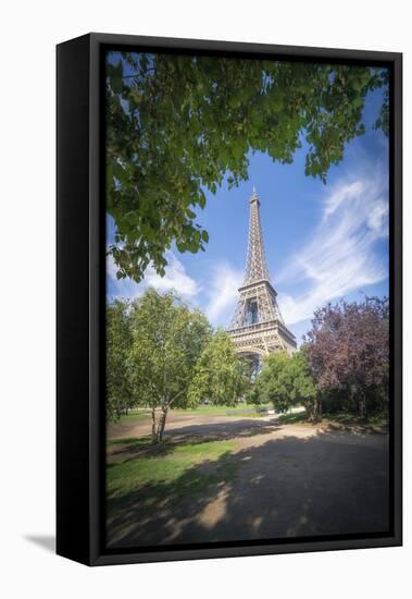Eiffel tower Green garden-Philippe Manguin-Framed Premier Image Canvas